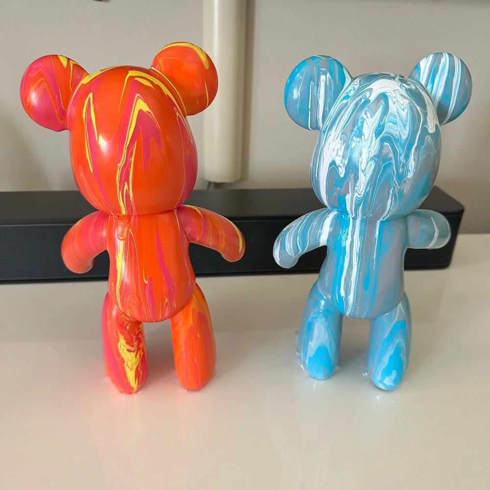 Colorful Bear Art Sculpture. CAN BE CUSTOMIZED